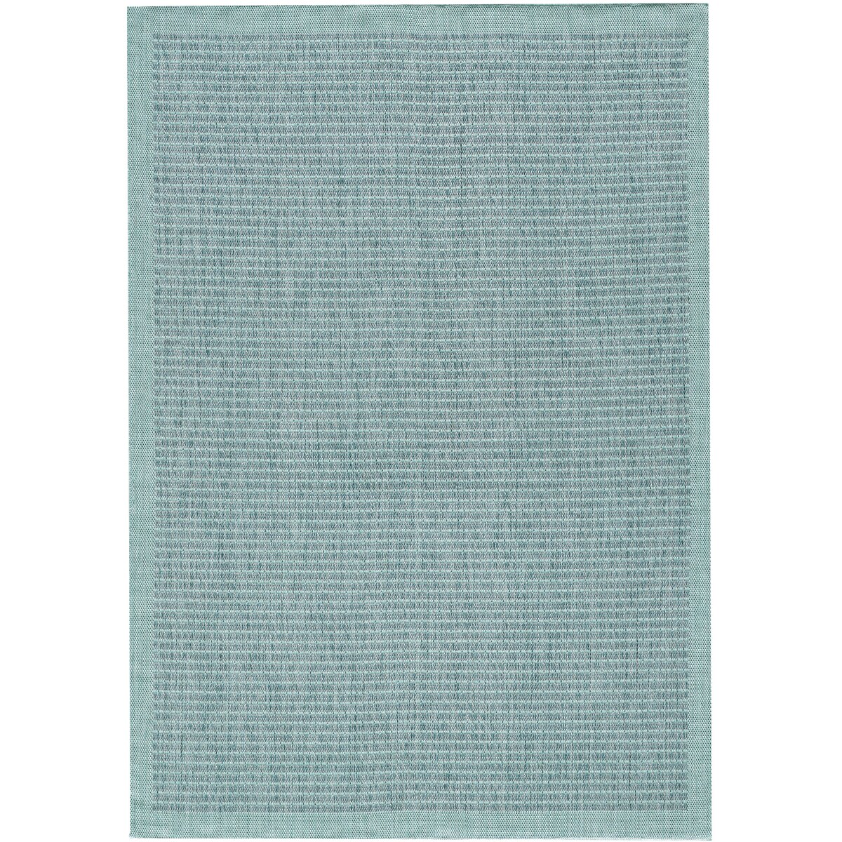 Carpetsale24 In- & Outdoor Teppich Wetterfest 160 x 230 cm Einfarbig Blau - Wasserfest,Flachgewebe, für Balkon, Garten, Terrasse, Küchenteppich