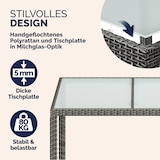 thumbnail of CASARIA® Polyrattan Gartenmöbel Set 190x90cm Esstisch Grau