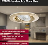 Ein schwenkbarer LED-Einbaustrahler mit geringer Einbautiefe.