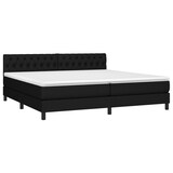 thumbnail of vidaXL Boxspringbett mit Matratze & LED Schwarz 200x200 cm Stoff
