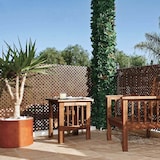 thumbnail of Lattice de PVC DeCory Quadra 18mm 1x2m marron