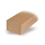 thumbnail of 500x Blockbodenbeutel Natron Kraftpapier braun 80 + 50 x 250mm