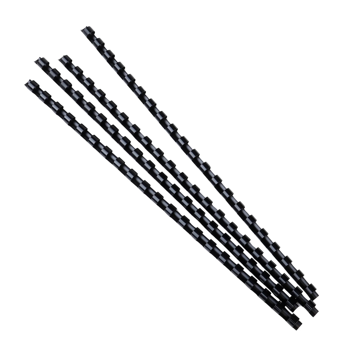 Boîte de 100 peignes à reliure PVC, noir, diamètre 8 mm