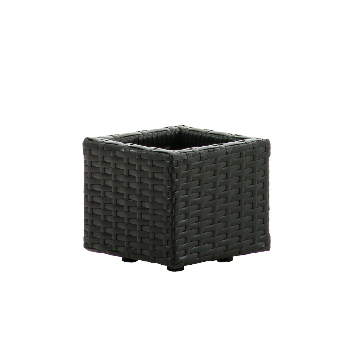 Polyrattan Blumenkübel Laura S schwarz