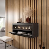 thumbnail of Elektrische haard LED , Decoratief, Geen Warmte, 102x35x45cm, 1 opening, 1 deur, Elektrische haard, Hangend, Moderne stijl, Zwart _ 81_4