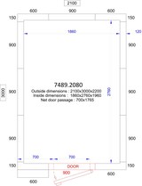 thumbnail of Tiefkühlzelle - 10,1 m³- 2,1 x 3,0 - Höhe 2,2 m - PREMIUM