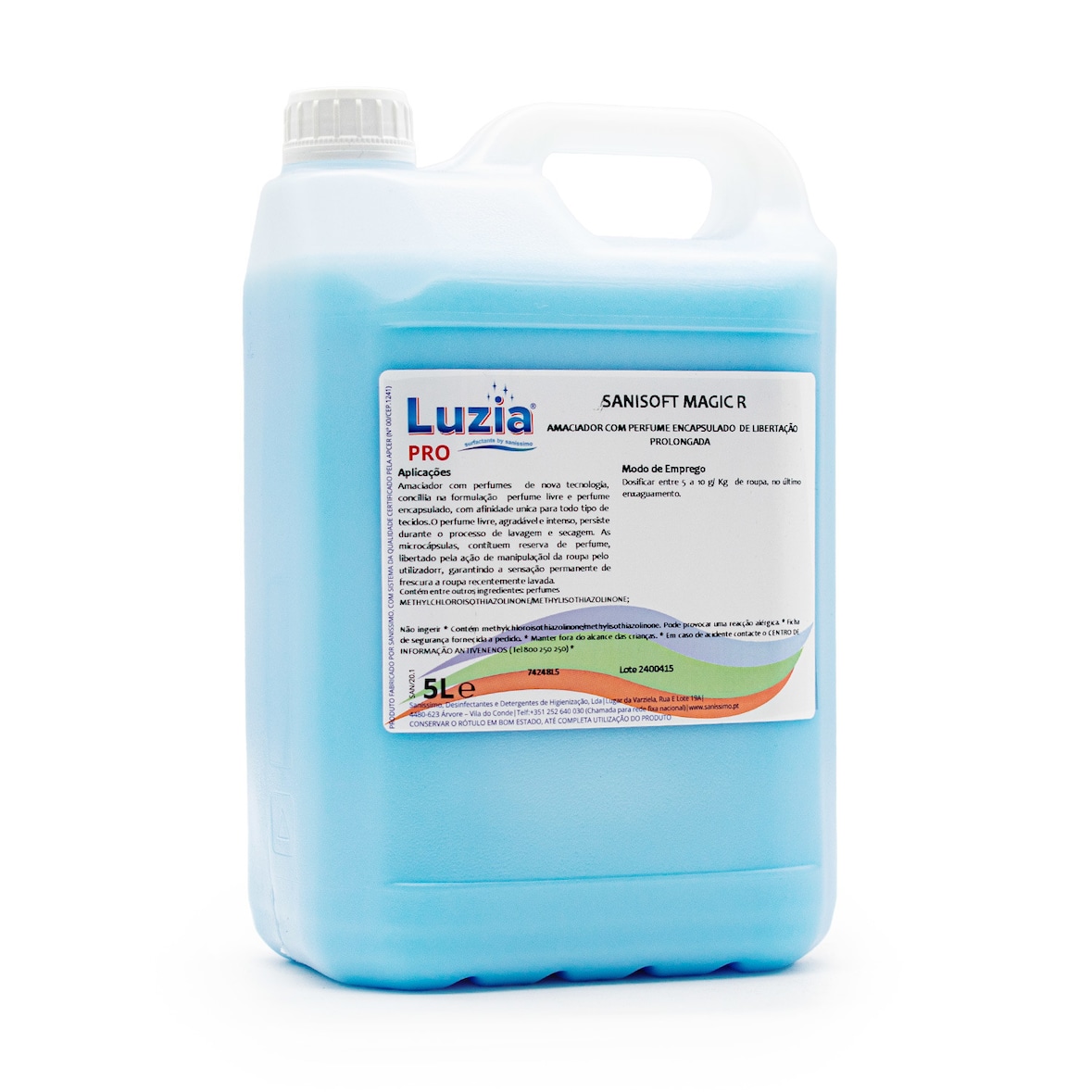 Amaciador de roupa concentrado Sanisoft Magic R 5L