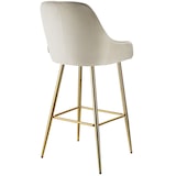 thumbnail of tectake Sgabello da bar Avane con schienale, imbottito, effetto velluto - Set di 4 - 405880