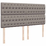 thumbnail of vidaXL Ottoman-Bett mit Matratze & LEDs Taupe 160x200 cm Stoff