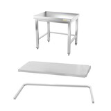 thumbnail of Arbeitstisch aus Edelstahl Unterbau 700 x 600 mm mit PREMIUM / Verstärkung GOLDINOX