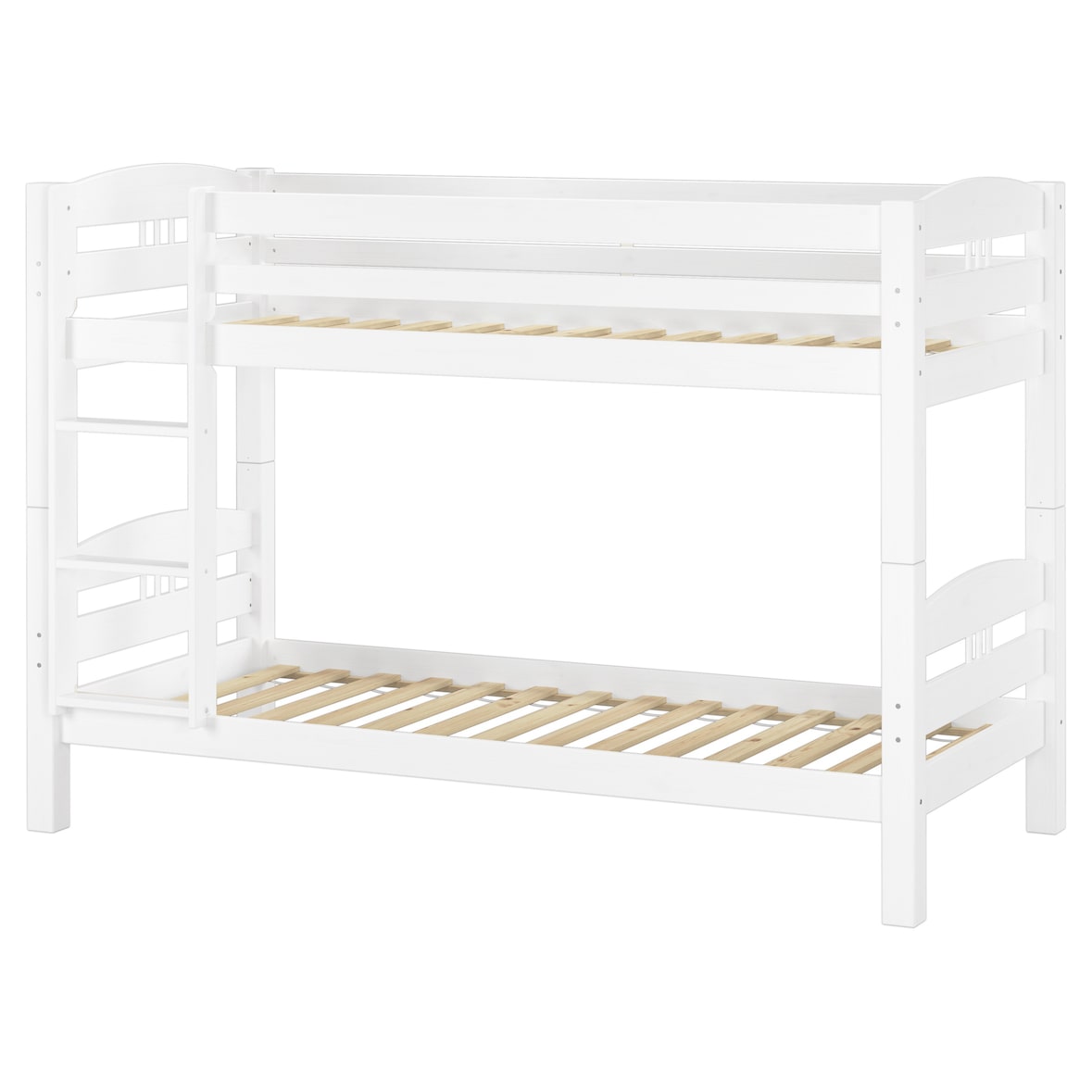 Etagenbett Kiefer weiß 90x200 Massivholz-Stockbett Kinderbett Rollroste 60.10-09 W