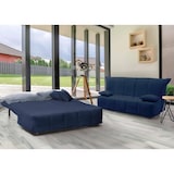 thumbnail of Dmora Divano Letto Alisee, Divano a 2 posti, 100% Made in Italy, Sofà Soggiorno con apertura a carrello, in tessuto imbottito, Cm 125x90h85, Blu