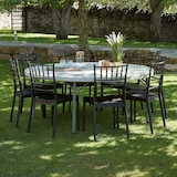 thumbnail of garbar MOZART Mesa Redonda Plegable Interior, Exterior Ø200 Gris