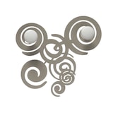 thumbnail of Perchero de pared Orfeo 29x29 cm en hierro color arena con pomos de madera - Diseño moderno y lineal con fijación a la pared - Fabricado en Italia