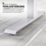 thumbnail of bümö elektrisch höhenverstellbarer Schreibtisch 180x80 cm in graphit, Gestell silber mit Memory-Steuerung, elektrischer Bürotisch höhenverstellbar