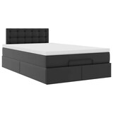 thumbnail of vidaXL Ottoman-Bett mit Matratze Schwarz 120x190 cm Kunstleder