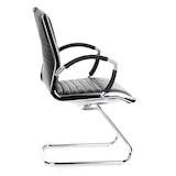 thumbnail of Konferenzstuhl / Freischwinger / Stuhl PARMA V Leder schwarz Chrom hjh OFFICE