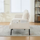 thumbnail of Merax 3-Sitzer Cordsofa mit Seitentaschen & Metallfüßen, hoher Rückenlehne, Beige