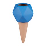 thumbnail of Relaxdays Tonspitzen Bewässerung, 4er Set, Bewässerungskugeln für 1,5 L Flaschen, Gießhilfe aus Keramik, terrakotta/blau