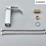 thumbnail of ROSA | Premium hotel waterval badkamerkraan chroom | Gastronomie RVS mengkraan wastafel | Design kraan hoekig