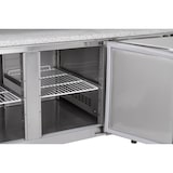 thumbnail of METRO Professional Table à pizza GPT3100SET, Acier inoxydable, 201.8 x 80 x 100 cm, 500 W, 435 L, 3 portes, compatible avec GHS2200, Argenté