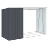 thumbnail of Abri à bois de jardin Anthracite 245x98x159 cm Acier galvanisé Modèle Atlas Advance
