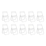 thumbnail of Pack 10 Silla Plegable Blanca Multiusos Estilo Eventos con Estructura Metálica
