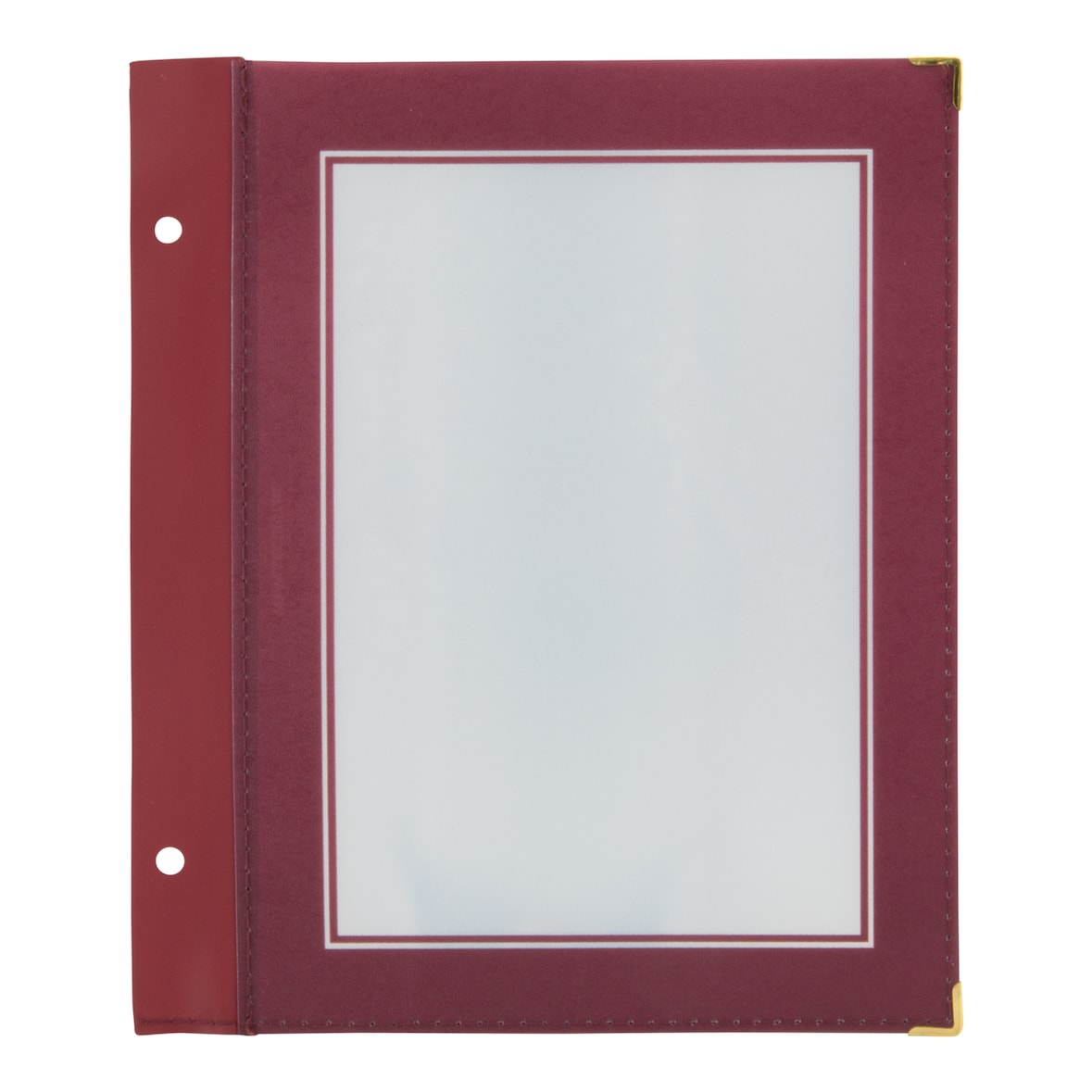 Securit® 5er-Set Einlagen für Speisekarten A5 "Wood" - Bordeaux - 2 Ansichten