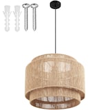 thumbnail of tectake Suspension LIGNEA LUX en jute au style bohème 40W  Marron Naturel