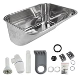 thumbnail of Edelstahl Ausgussbecken 535 x 432 x 221 mm 40 l Waschbecken