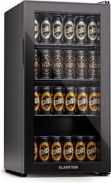 thumbnail of Beersafe 74 Slim Kühlschrank 74 Liter 3 Böden Panoramaglastür Schwarz