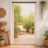 thumbnail of WellHome - 3er Set Perlenvorhänge für Türen 90x175 cm in Braun - Be Garden