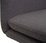 thumbnail of Esszimmerstuhl HWC-H70, Küchenstuhl Lehnstuhl Stuhl, Stoff/Textil Edelstahl gebürstet ~ grau-braun