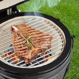 thumbnail of Relaxdays Kamado Grill, Ø 32 cm, Keramikgrill mit Thermometer bis 450 °C, BBQ, Grillen, Kochen & Backen, Smoker, schwarz