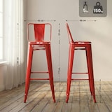 thumbnail of Metall Barhocker Mason rot