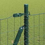 thumbnail of vidaXL Zaun mit Pfosten Grün 1,2 x 25 m Stahl und PVC