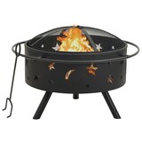 thumbnail of vidaXL Feuerstelle mit Schürhaken 76 cm XXL Stahl