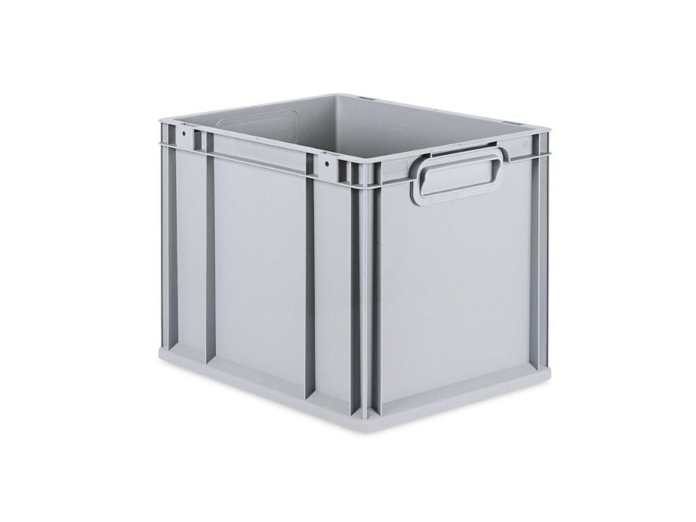 PROREGAL Eurobox NextGen Grip | HxBxT 32x30x40cm | 30 Liter | Griffe geschlossen | Glatter Boden | Eurobehälter, Transportbox, Transportbehälter
