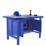 thumbnail of SimonRack Mesa de Trabajo Taller, 1500x730 mm, Cabina, Tablero Metal, Capacidad Carga 600 kg, Azul - BT-6