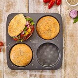 thumbnail of Birkmann Laib & Seele Burger Brötchen-Blech perforiert 4-fach Ø 12 cm - A