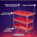 thumbnail of Carrello portautensili Carrello da officina Carrello da montaggio 3 piani