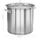 thumbnail of vidaXL Kookpan 36 L 36x36 cm roestvrij staal