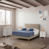 thumbnail of Estructura de cama tapizada Lauren de 30 cm, 150x190 cm, Beige