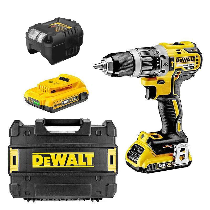 DeWALT DCD796D2-QW Bohrmaschine Ohne Schlüssel 1,6 kg Schwarz, Gelb