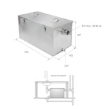 thumbnail of Separador de Grasas bajo Fregadero Industrial INOX 55 litros - CSG-50