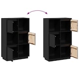thumbnail of Helloshop26 - Buffet Sideboard Kommode Kleiderschrank Aufbewahrungsmöbel Organizer für Küche Wohnzimmer Lounge 74 x 35 x 117 cm 02_0036118