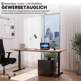 thumbnail of Bisley Tischplatte 120x60 cm in Walnuss, Schreibtischplatte aus Holz, Holzplatte, Spanplatte kratzfest beschichtet mit ABS-Kante für DIY Homeoffice