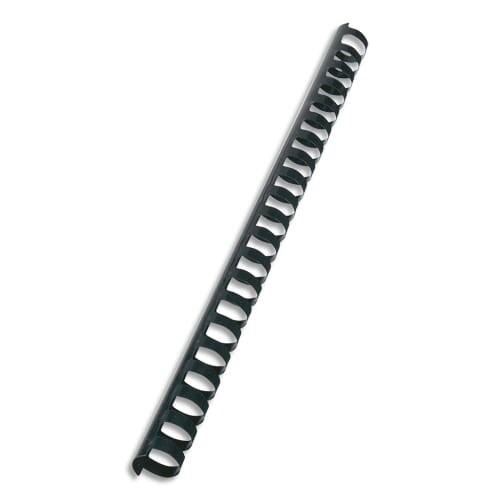 Boîte de 100 peignes plastique CombBind 6mm Noir