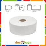 thumbnail of DayBays 90 Rollen Jumbo Toilettenpapier Maxi 2-lagig 492 Blatt Zellstoff Extra Weich Weiß