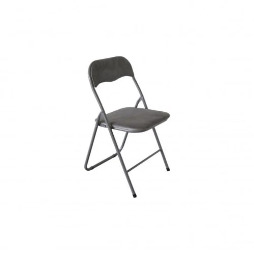 Casa Collection Klapstoel Amanda, fluweel, 44x45x79 cm, elegant ruimtebesparend ontwerp, grijs